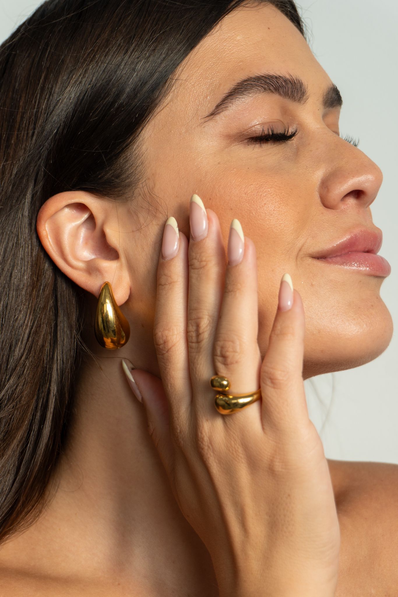 Pack: Anillo Gota + Pendiente Gota